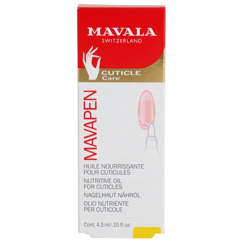 Mavala Cuticle Care Mavapen tápláló olaj körömre és körömágyra toll formában 4.5 ml