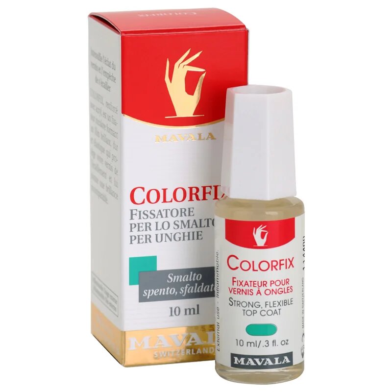 Mavala Nail Beauty Colorfix fedő lakk a körmökre a tökéletes védelemért és intenzív fényért 10 ml