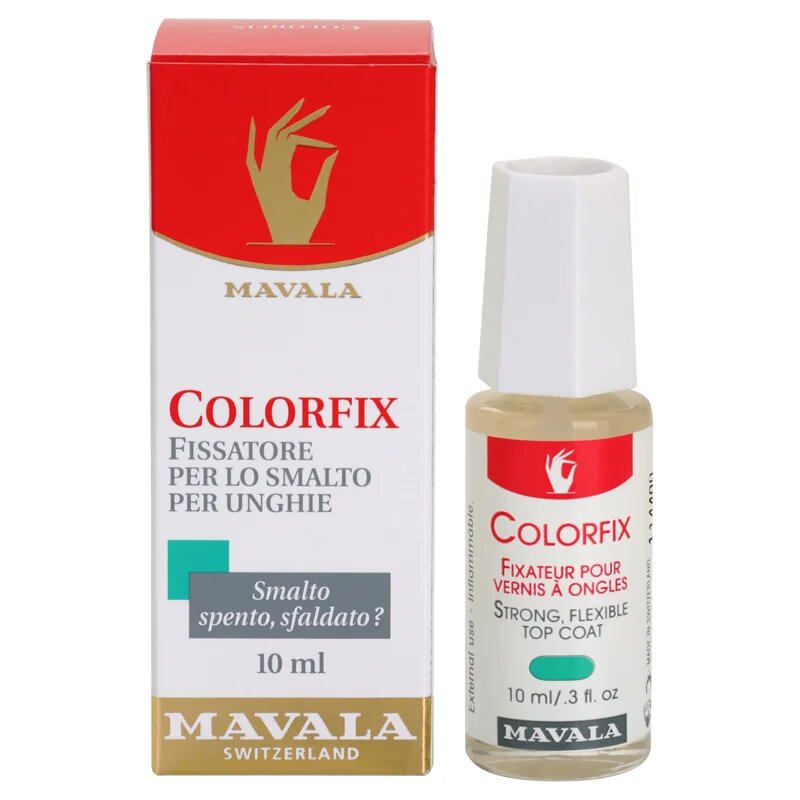 Mavala Nail Beauty Colorfix fedő lakk a körmökre a tökéletes védelemért és intenzív fényért 10 ml