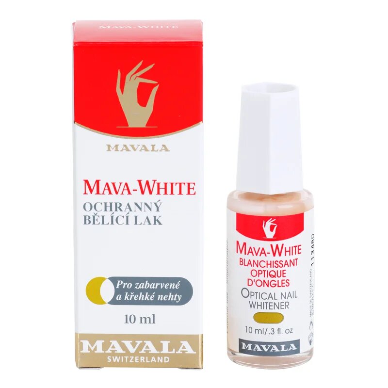 Mavala Nail Camouflage Mava-White fehérítő körömlakk 10 ml