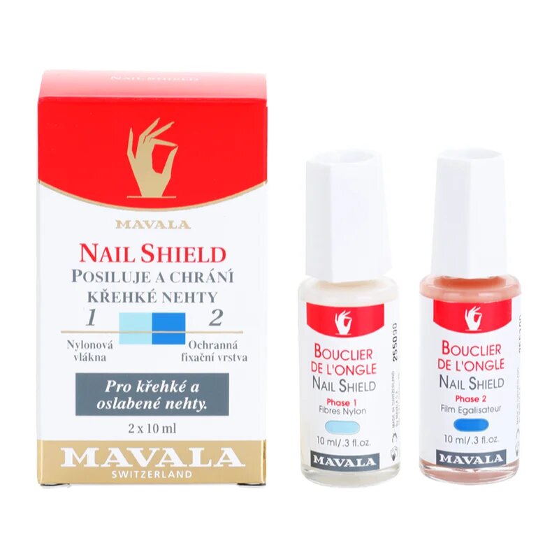 Mavala Nail Camouflage Nail Shield kétfázisú ápolás a körmök regenerálódásáért és rugalmasságáért 2x10 ml