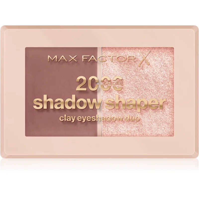 Max Factor 2000 Calorie Shadow Shaper duo szemhéjfesték árnyalat 010 Clay Gleam 4 g
