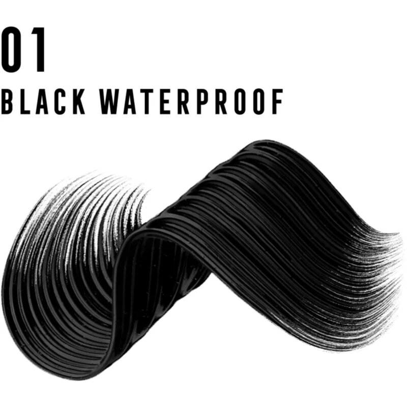 Max Factor 2000 Calorie szempillaspirál a dús pillákért vízálló árnyalat Black 9 ml