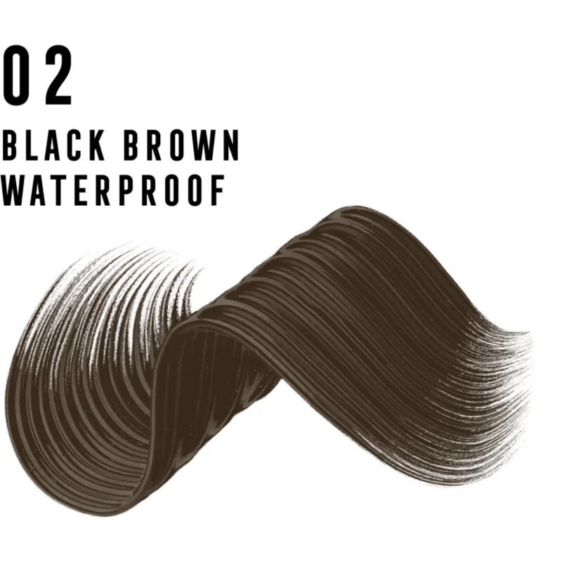 Max Factor 2000 Calorie szempillaspirál a dús pillákért vízálló árnyalat Black/Brown 9 ml