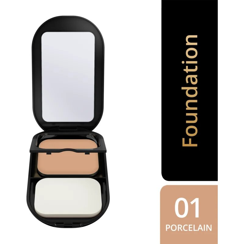 Max Factor Facefinity Refillable kompakt mattító alapozó SPF 20 árnyalat 001 Porcelain 10 g