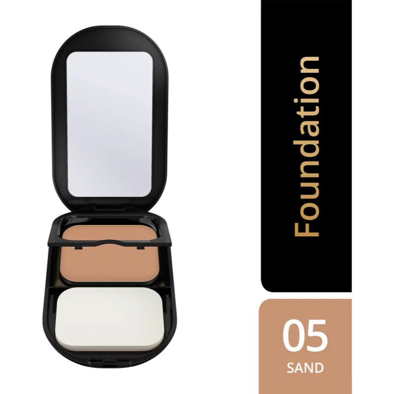 Max Factor Facefinity Refillable kompakt mattító alapozó SPF 20 árnyalat 005 Sand 10 g