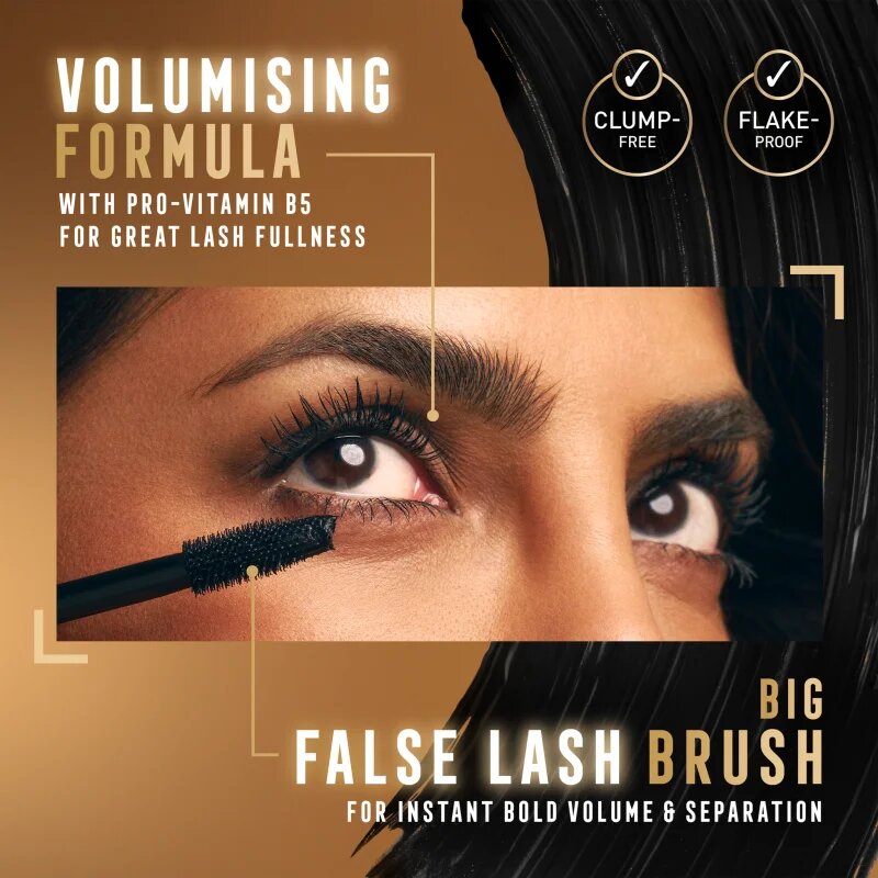 Max Factor False Lash Effect szempillaspirál a dús és szétválasztott pillákért árnyalat Black Brown 131 ml