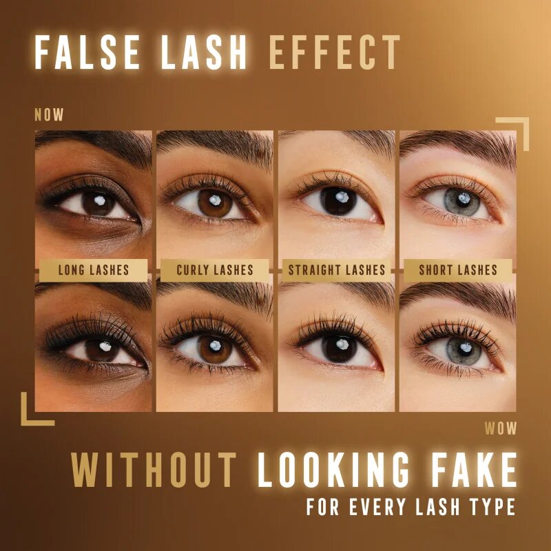 Max Factor False Lash Effect szempillaspirál a dús és szétválasztott pillákért árnyalat Black Brown 131 ml