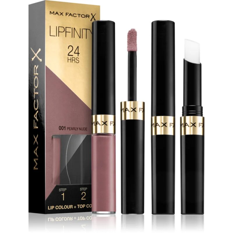 Max Factor Lipfinity Lip Colour hosszan tartó rúzs balzsammal árnyalat 001 Pearly Nude 4.2 g
