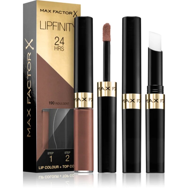 Max Factor Lipfinity Lip Colour hosszan tartó rúzs balzsammal árnyalat 190 Indulgent 42 g