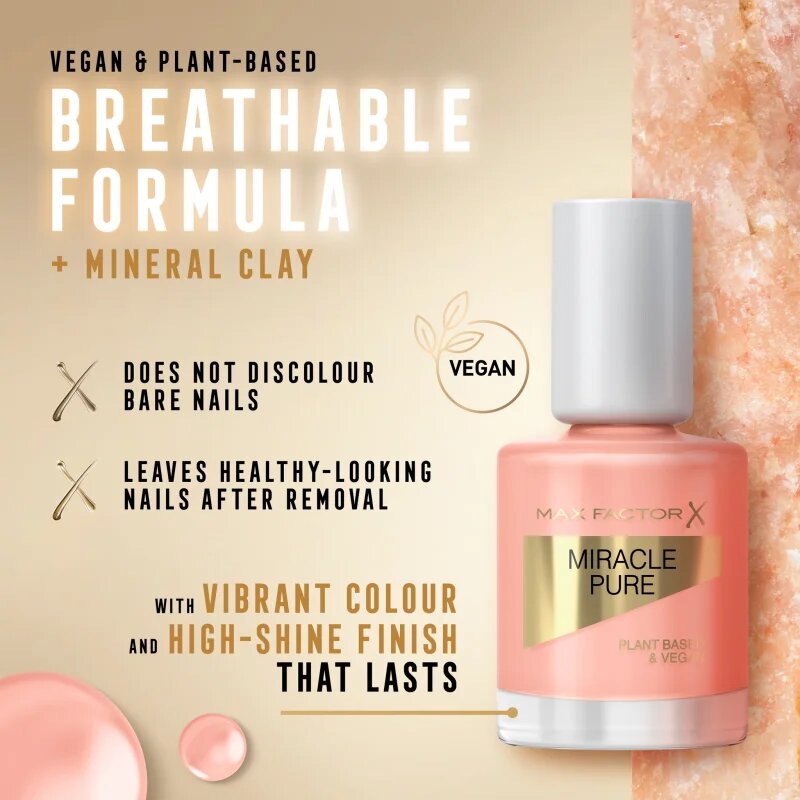 Max Factor Miracle Pure hosszantartó körömlakk árnyalat 395 Magic Sunstone 12 ml
