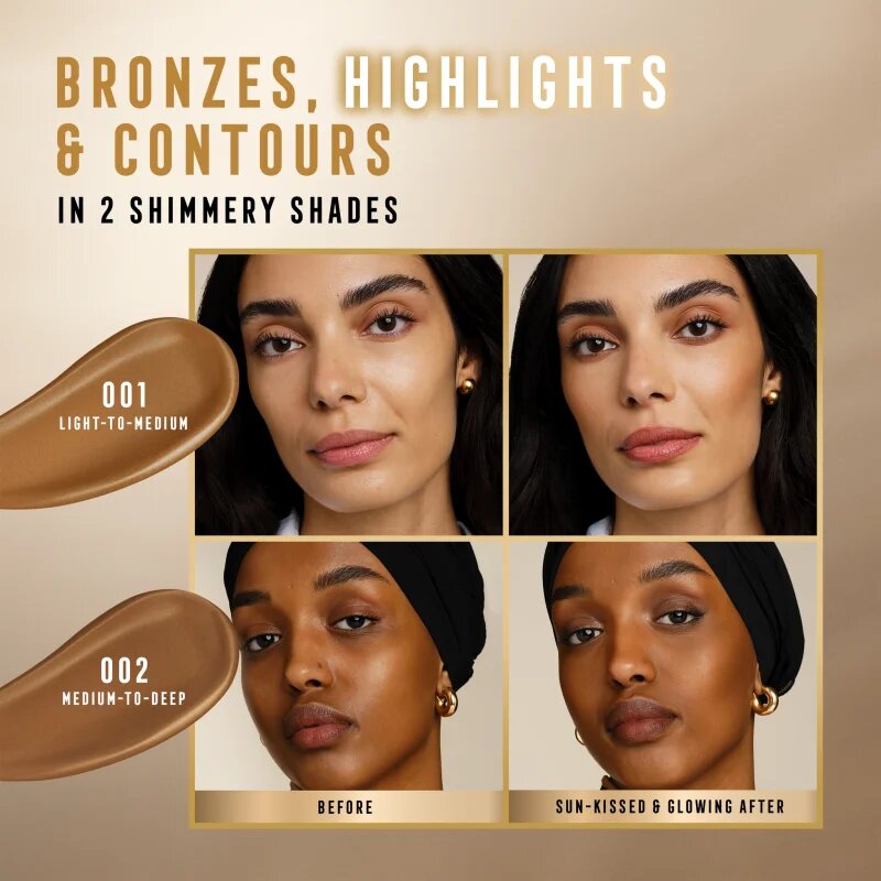 Max Factor Miracle Pure krémes bronzosító az élénk bőrért árnyalat 001 Light To Medium 15 ml