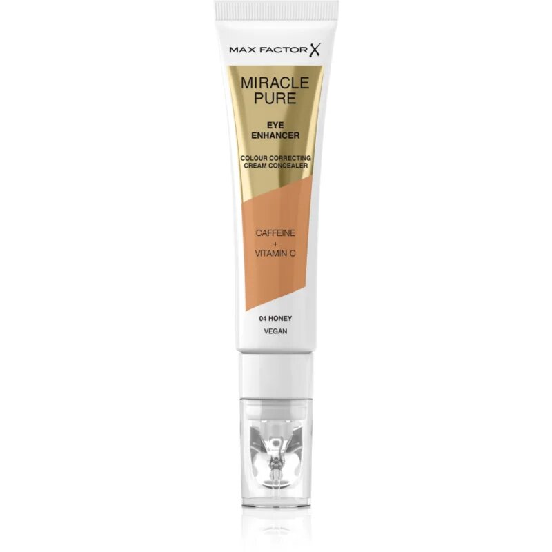 Max Factor Miracle Pure krémes korrektor a duzzanatokra és a sötét karikákra árnyalat 04 Honey 10 ml