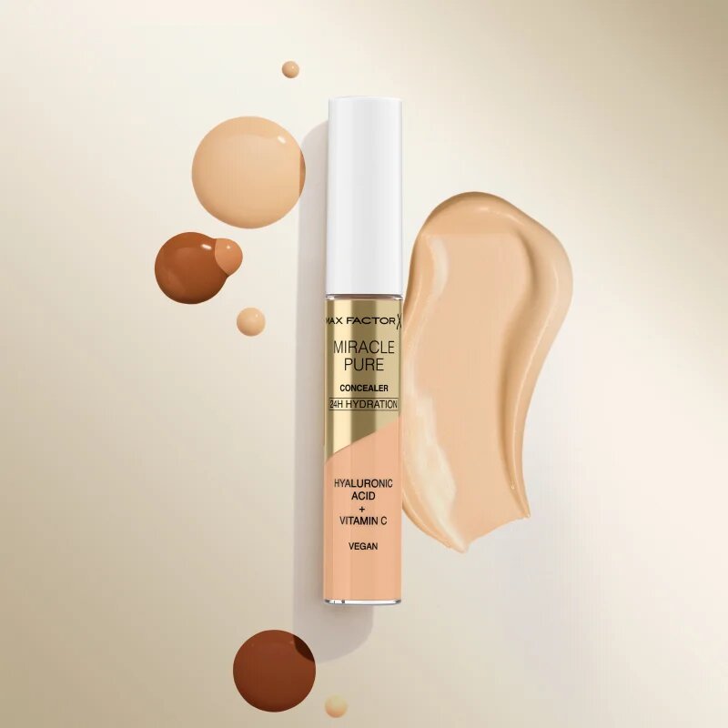 Max Factor Miracle Pure Skin folyékony fedő korrektor hidratáló hatással árnyalat 01 78 ml
