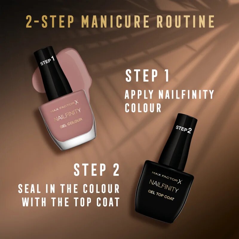 Max Factor Nailfinity Gel Colour géles körömlakk UV/LED lámpa használata nélkül árnyalat 12 ml