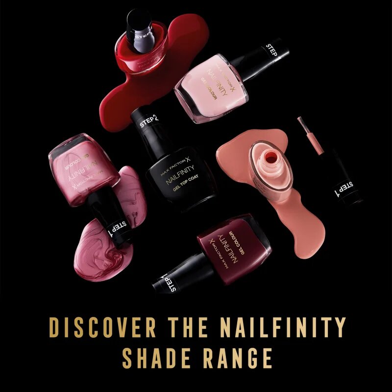 Max Factor Nailfinity Gel Top Coat zselés fedő körömlakk árnyalat 100 The Finale 12 ml