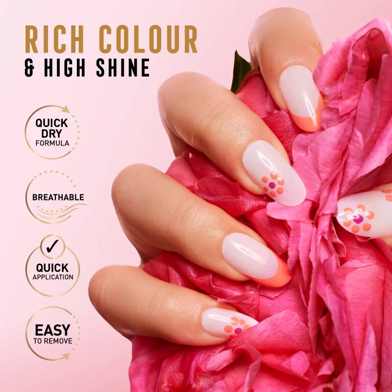 Max Factor x Priyanka Miracle Pure gyorsan száradó körömlakk limitált kiadás árnyalat 410 Bold Marigold 12 ml