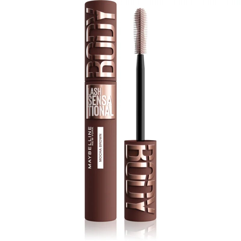 MAYBELLINE NEW YORK Lash Sensational Body dúsító szempillaspirál Mocha Brown 9.75 ml