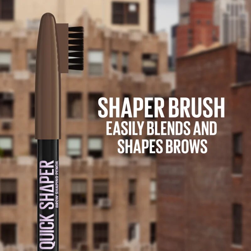MAYBELLINE NEW YORK Quick Shaper precíz szemöldökceruza kefével árnyalat 06 Black Brown 1 db
