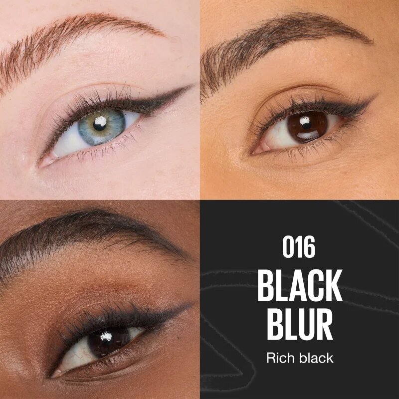 MAYBELLINE NEW YORK Sculpting Stix automata szemceruza ecsettel árnyalat 16 Black Blur 1 db