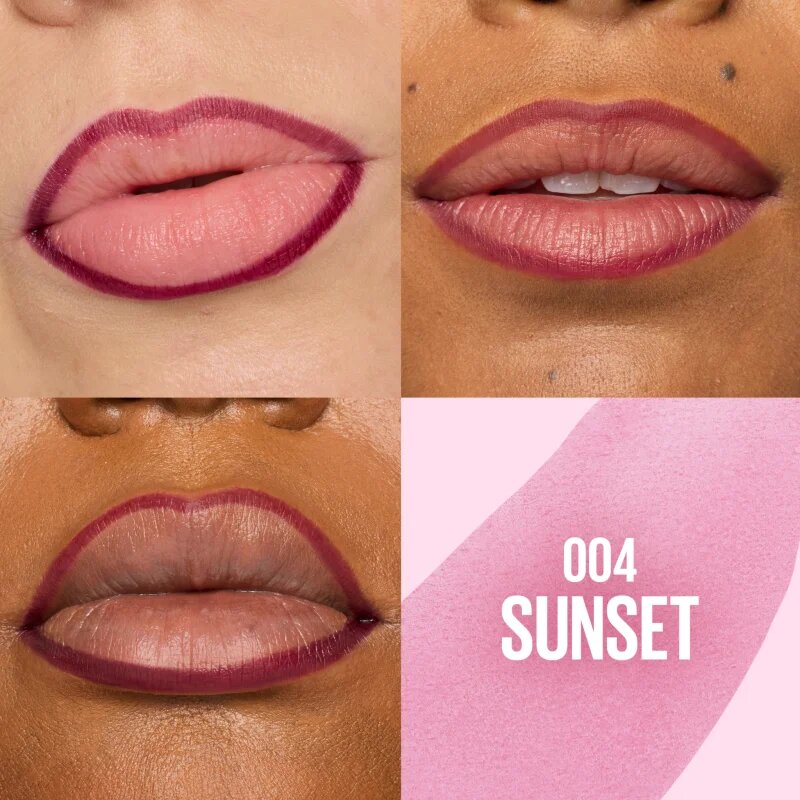 MAYBELLINE NEW YORK SuperStay Peel Off lehúzható rúzs árnyalat 004 Sunset 4.8 ml