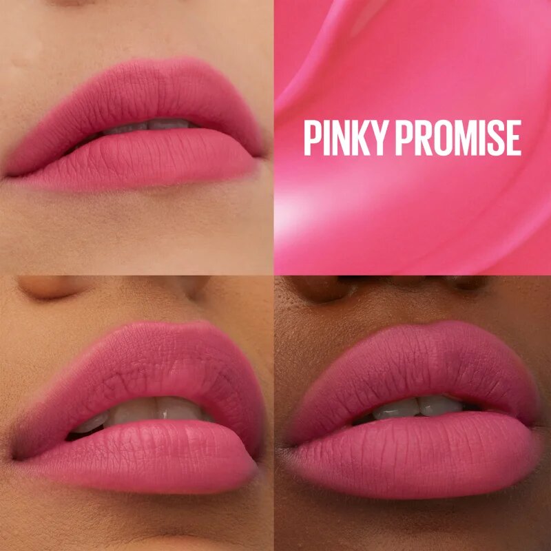 MAYBELLINE NEW YORK SuperStay Teddy Tint Ultra matt hosszantrató rúzs árnyalat 45 Pinky Promise 5 ml