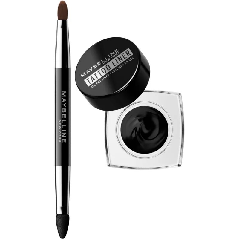 MAYBELLINE NEW YORK Tattoo Liner hosszantartó géles szemhéjtus ecsettel árnyalat 950 Blackest Black 3 g