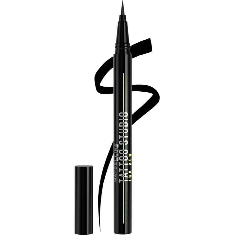 MAYBELLINE NEW YORK Tattoo Liner Ink Pen széles applikátorú szemhéjtus árnyalat Black 1 ml