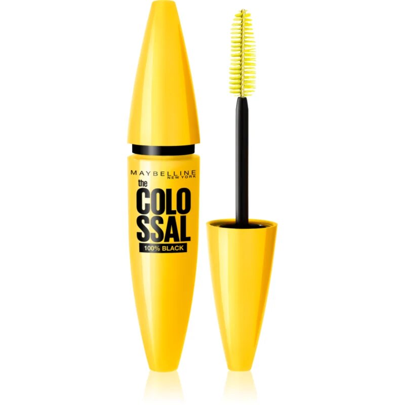 MAYBELLINE NEW YORK The Colossal 100% Black dúsító szempillaspirál árnyalat Black 10.7 ml