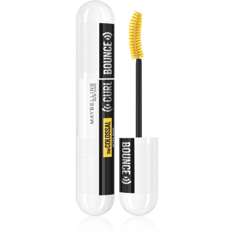 MAYBELLINE NEW YORK The Colossal Curl Bounce After Dark dúsító és göndörítő szempillaspirál extra fekete 10 ml