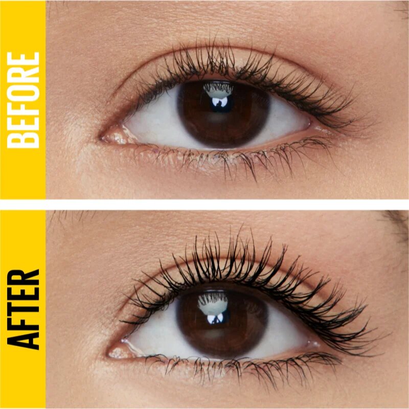 MAYBELLINE NEW YORK The Colossal Curl Bounce After Dark dúsító és göndörítő szempillaspirál extra fekete 10 ml