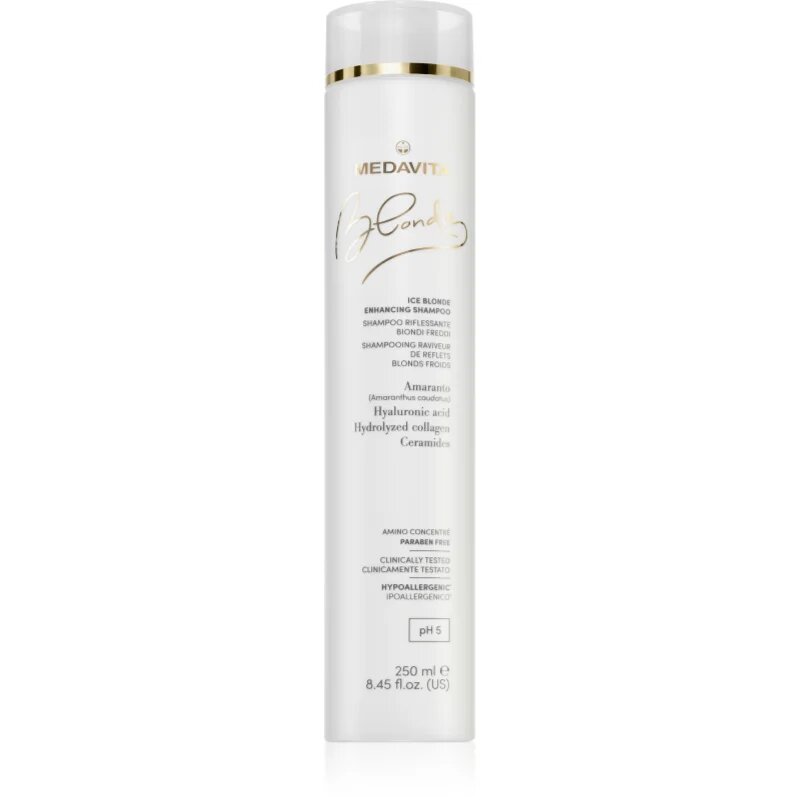 Medavita Blondie Ice Blonde Enhancing Shampoo sampon a szőke hideg árnyalataiért 250 ml