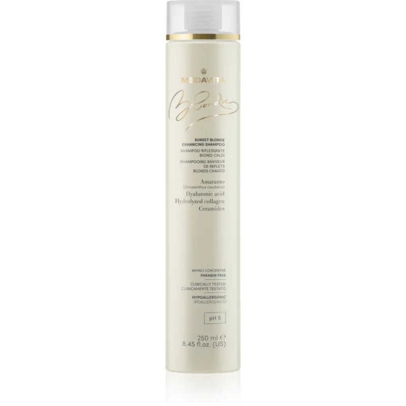 Medavita Blondie Sunset Blonde Enhancing Shampoo sampon szőke hajra a hajszín élénkítéséért 250 ml