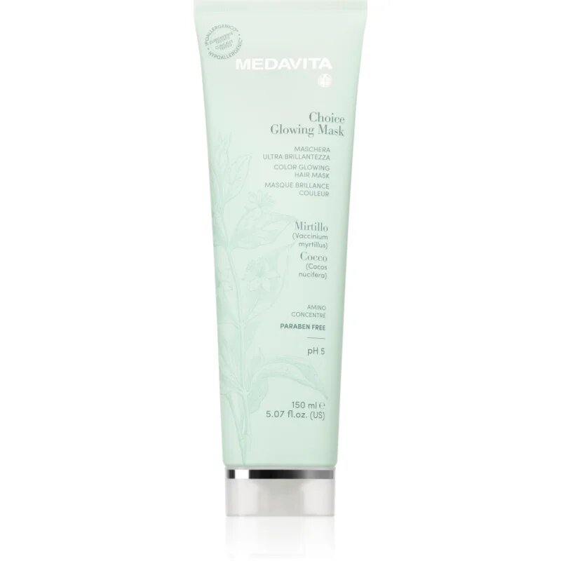 Medavita Choice Glowing Mask ápoló maszk a fénylő és selymes hajért 150 ml