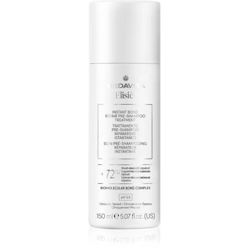Medavita Elisiér Instant Bond Repair Pre-Shampoo Treatment sampon előtti ápolás a károsult hajra 150 ml