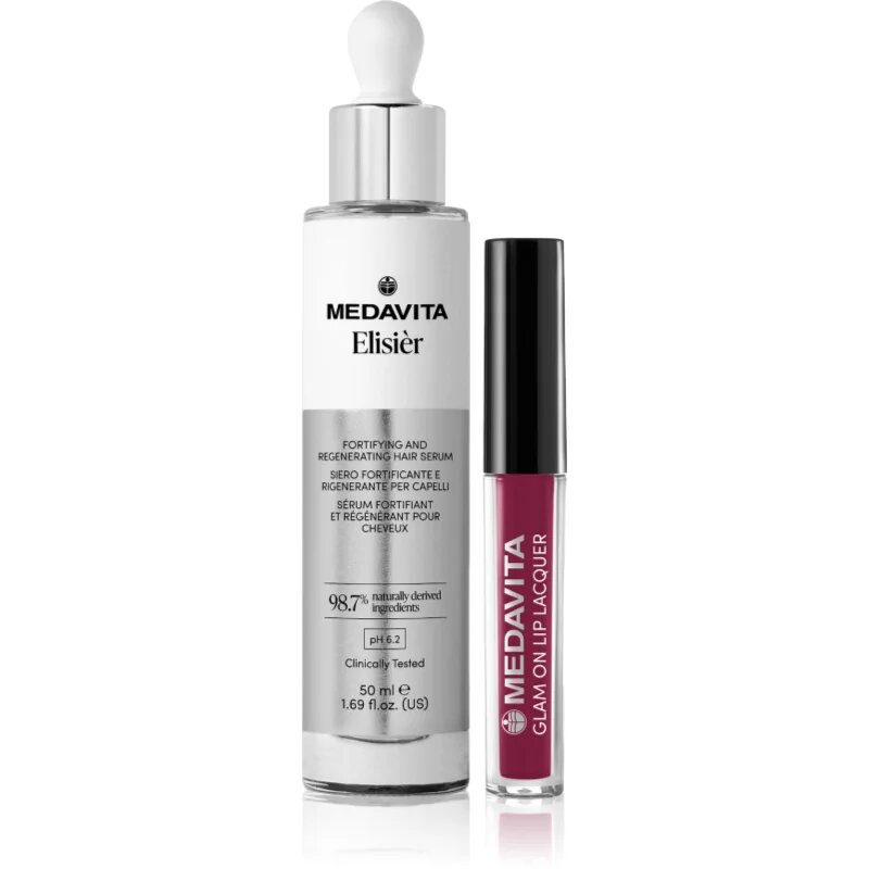 Medavita Elisiér + Lip Laquer Set ajándékszett hölgyeknek