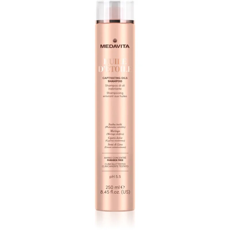 Medavita Huile d'Étolle Captivating Oils Shampoo sampon a fénylő és selymes hajért 250 ml