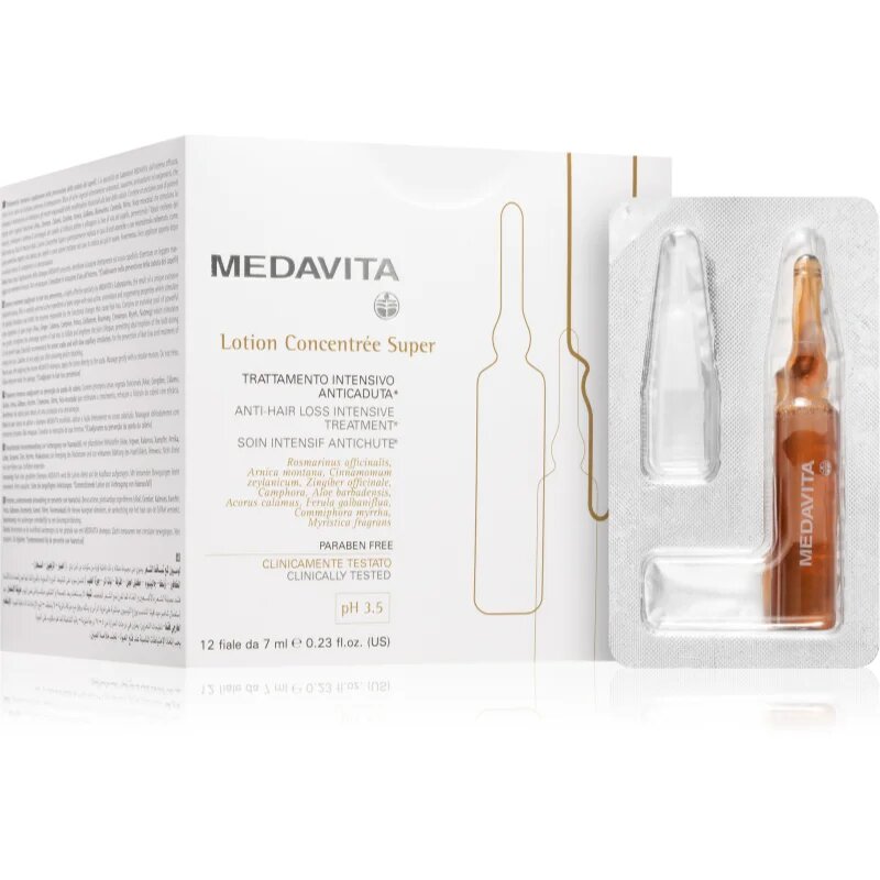 Medavita Lotion Concentrée Super gyógyító ápolás hajhullás ellen 12x7 ml