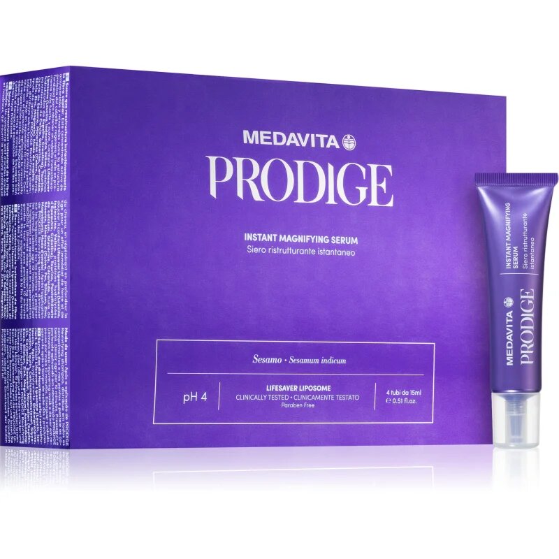 Medavita Prodige Instant Magnifying Serum átformáló szérum hajra 4x15 ml