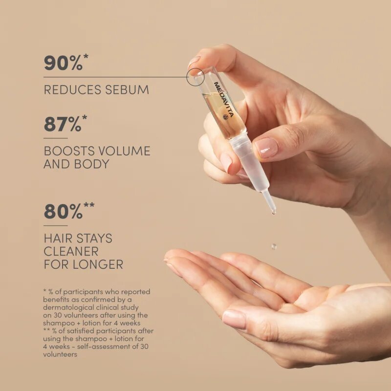 Medavita Requilibre Sebum-Balancing Scalp Lotion szérum a hajra zsíros fejbőrre 12x6 ml