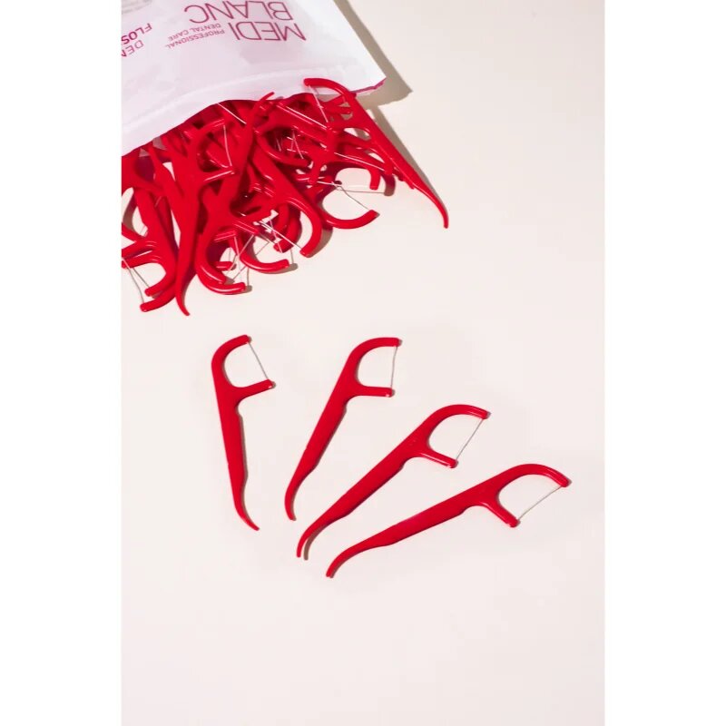 MEDIBLANC Dental Floss Picks fogpiszkáló fogselyemmel 50 db