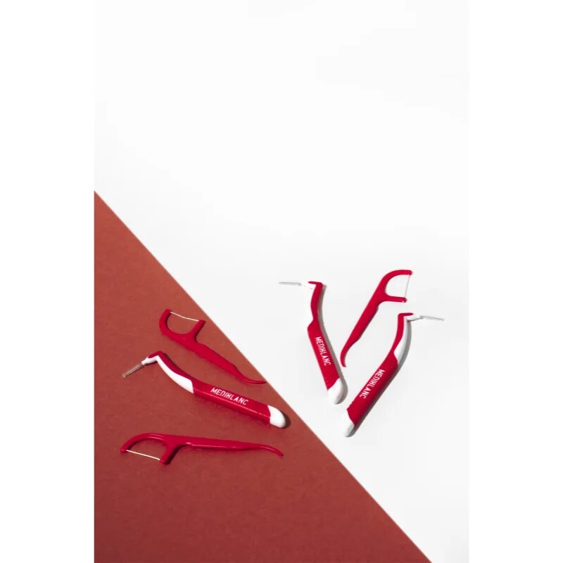 MEDIBLANC Dental Floss Picks fogpiszkáló fogselyemmel 50 db