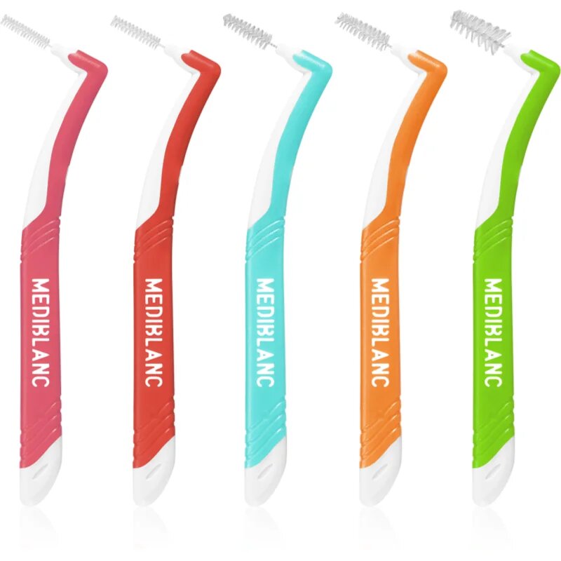 MEDIBLANC Interdental Pick-brush Angle fogközi fogkefe 9 db Mix kit 5 db