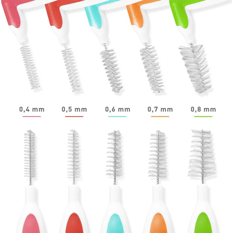 MEDIBLANC Interdental Pick-brush Angle fogközi fogkefe 9 db Mix kit 5 db