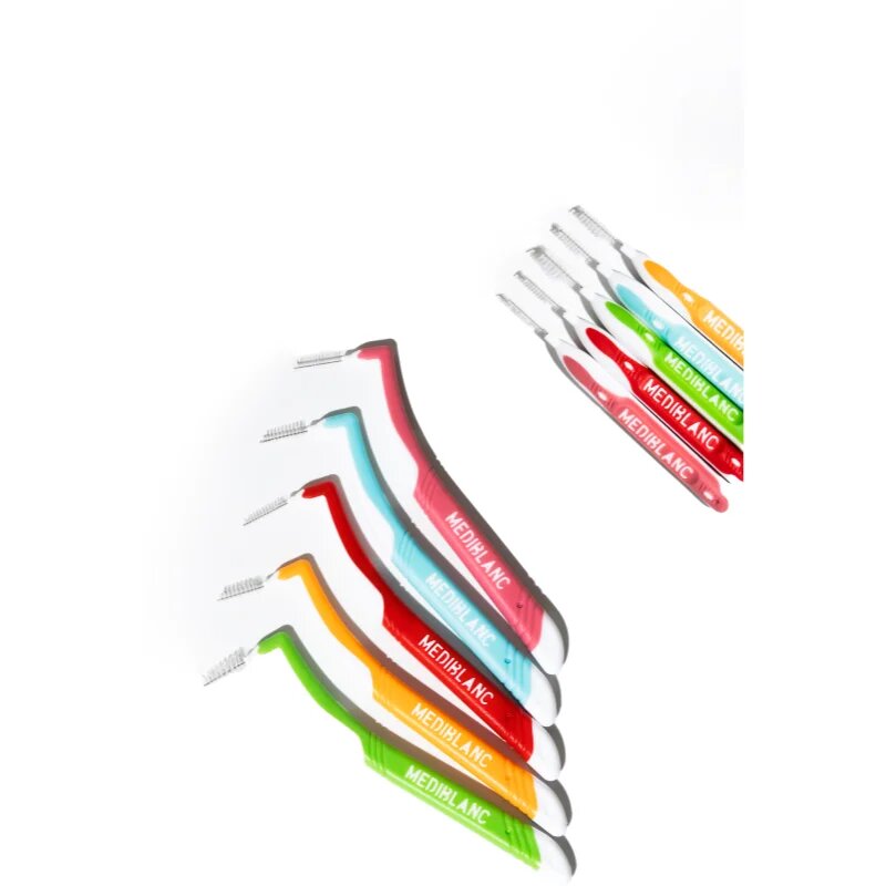 MEDIBLANC Interdental Pick-brush Angle fogközi fogkefe 9 db Mix kit 5 db