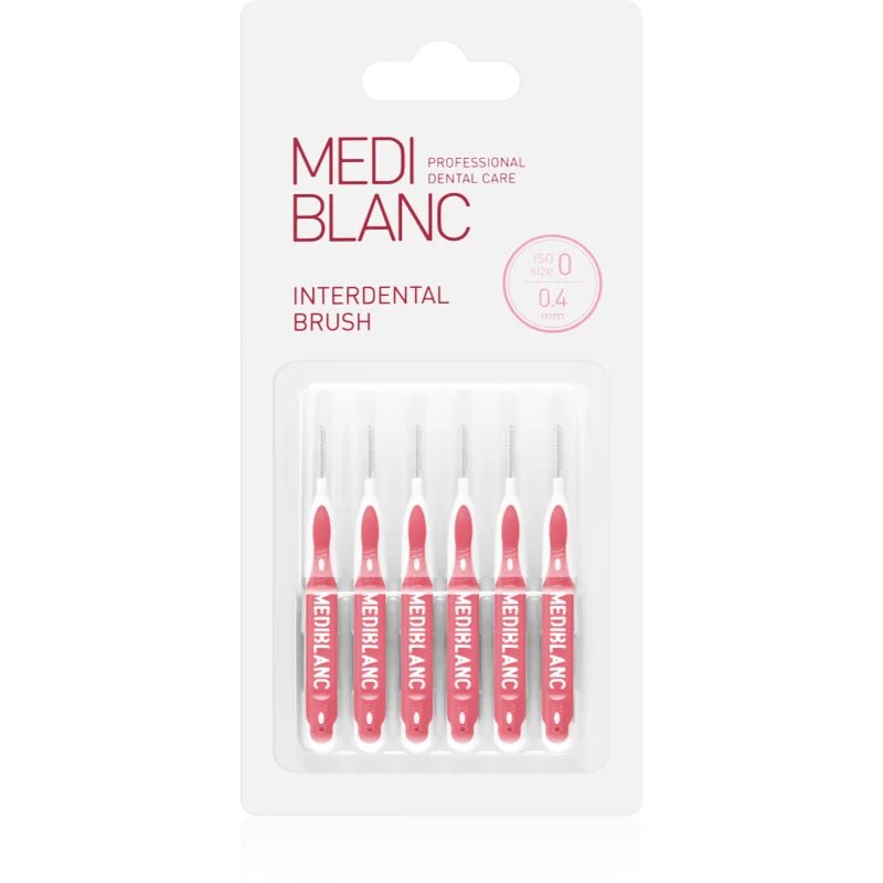 MEDIBLANC Interdental Pick-brush fogközi fogkefe 04 mm Pink 6 db