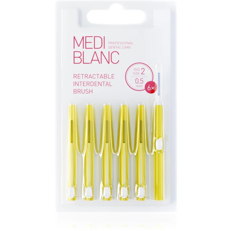 MEDIBLANC Interdental TB Pull Out System 0.5mm kihúzható fogköztisztító kefe 6 db