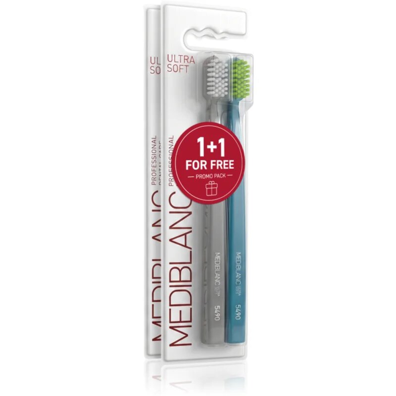 MEDIBLANC Set TB Ultra Soft Grey Blue + Ultra Soft Pink Blue Duopack fogkefék
