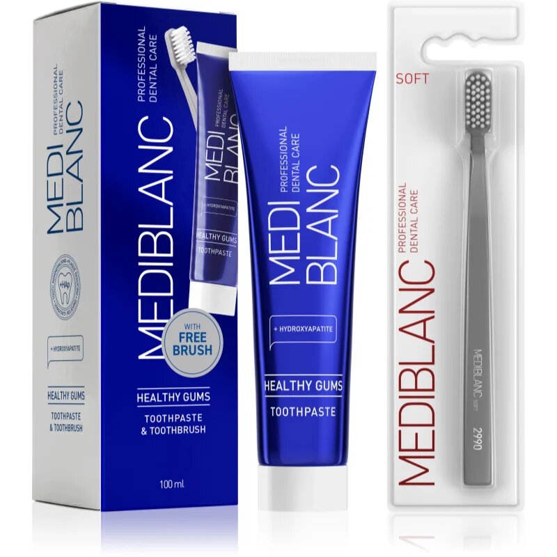 MEDIBLANC Set TP Gums 100ml + TB Soft Grey Single fogápoló készlet