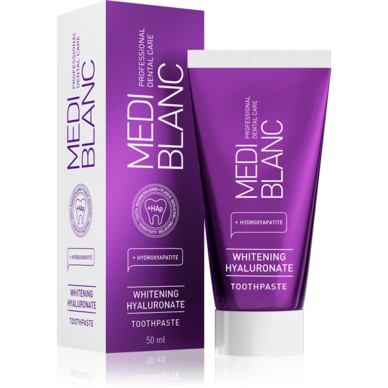MEDIBLANC Toothpaste Hyaluronic Acid fehérítő fogkrém nátrium-hialuronáttal 50 ml